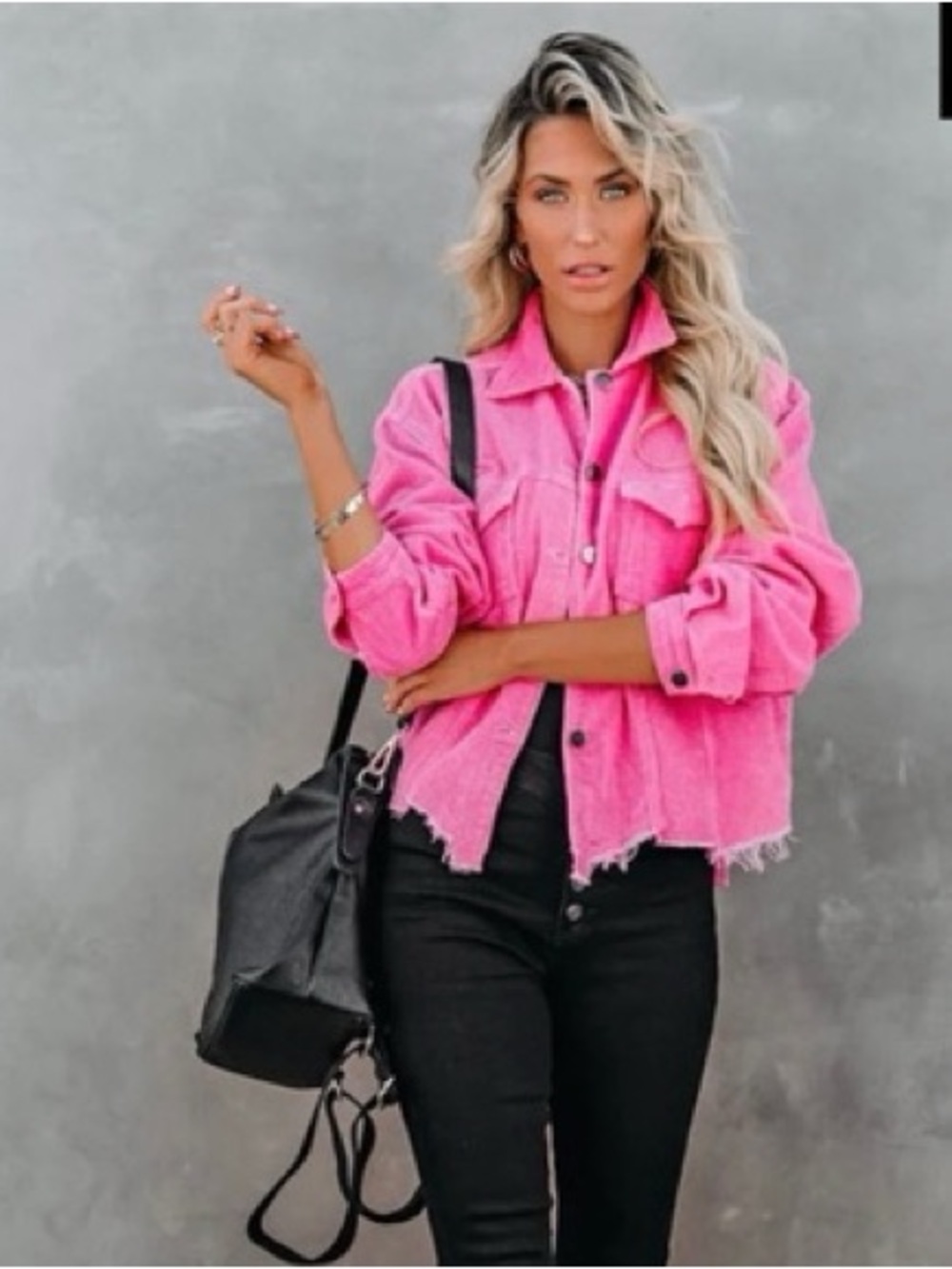 Pink Corduroy Jacket